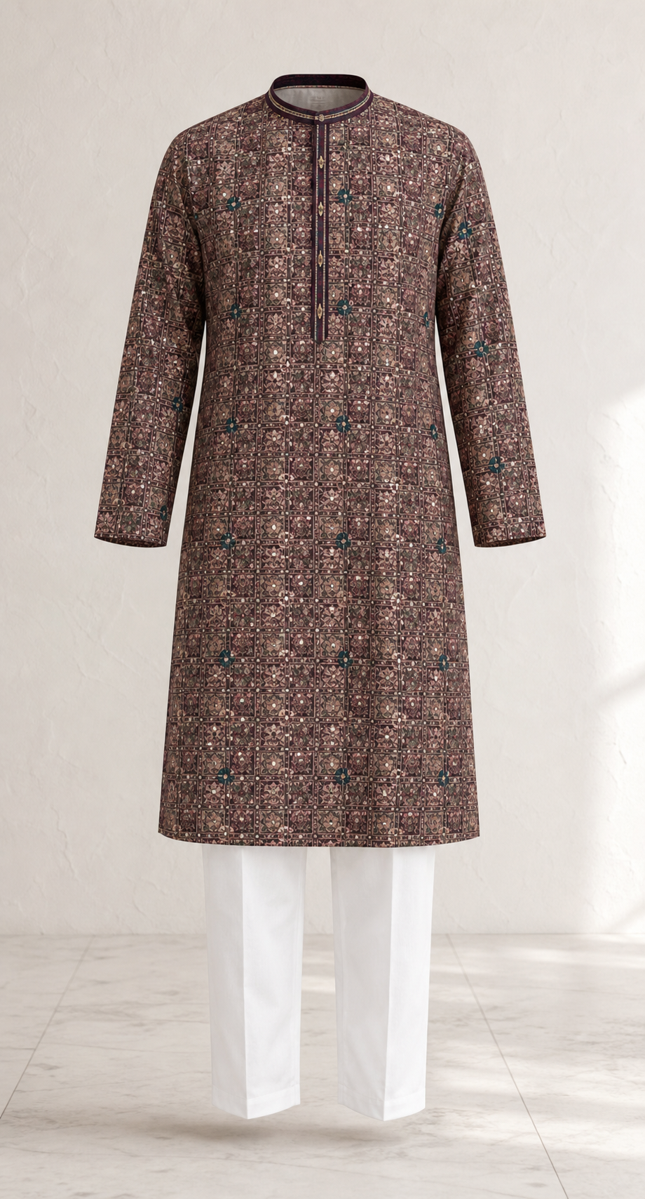 Heirloom Print Kurta Pajama Set