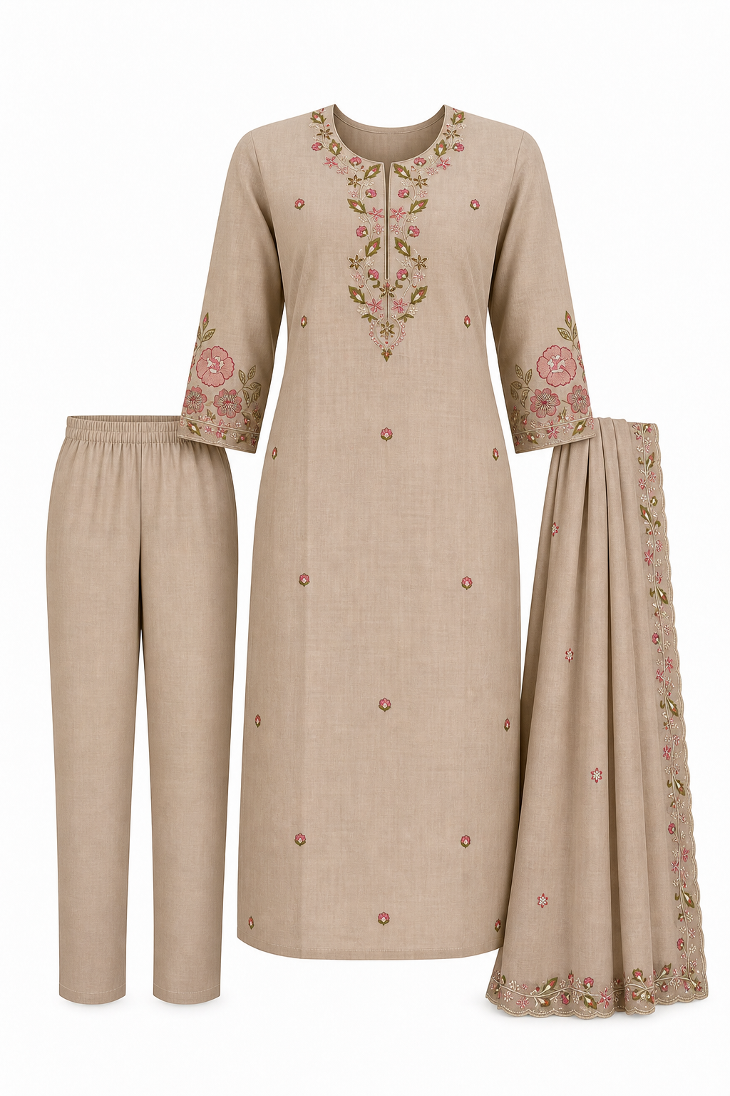 Gulabo Garden Bloom embroidered kurta set — product photo 3 of 24