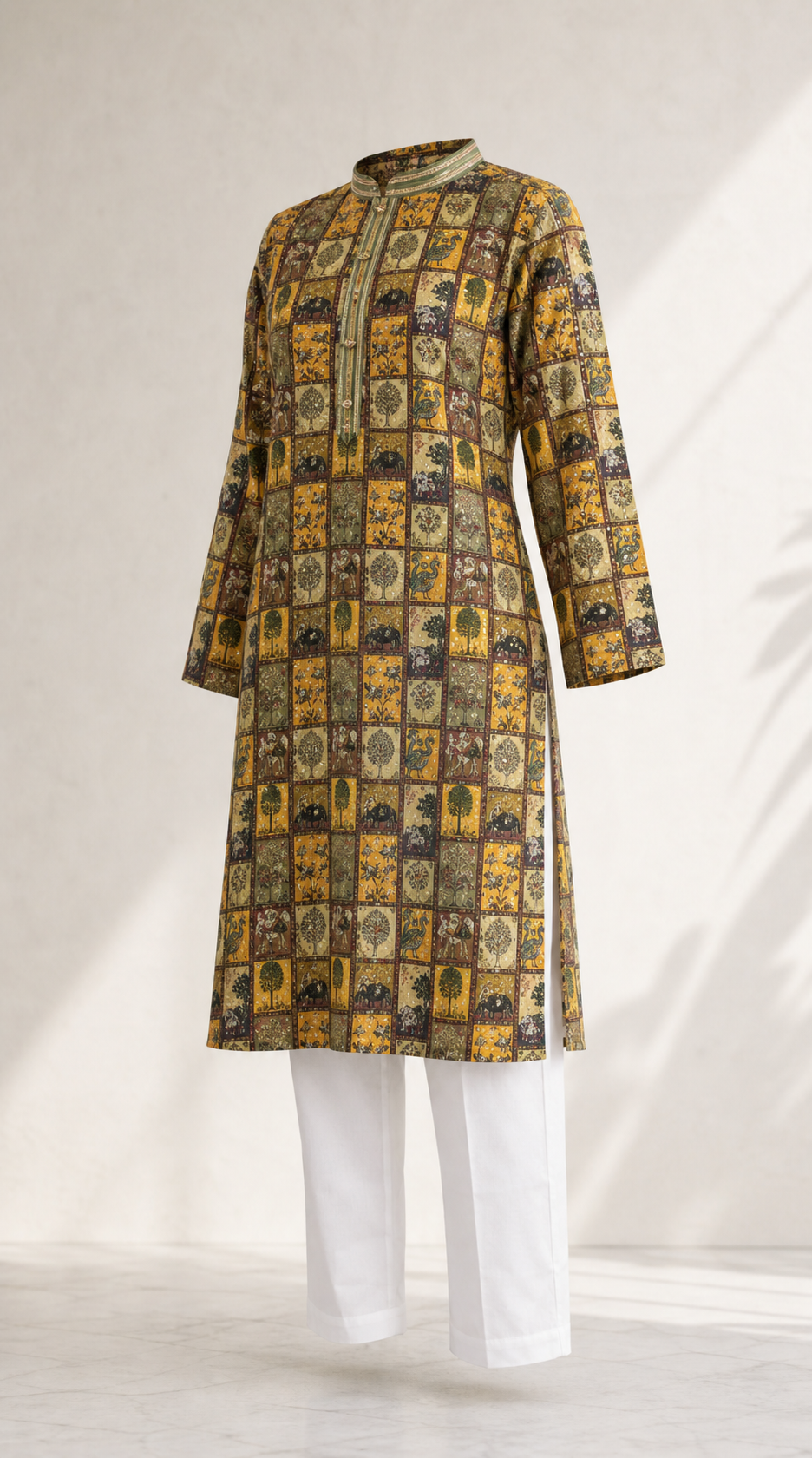 Heirloom Print Kurta Pajama Set