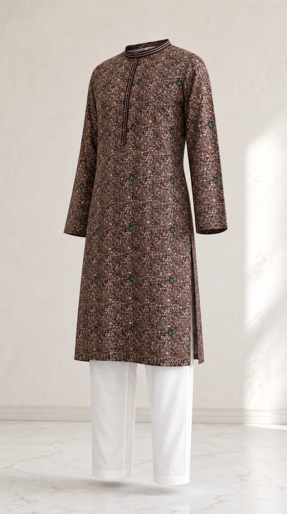 Heirloom Print Kurta Pajama Set