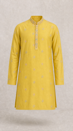 Saffron Thread Kurta Jacket Set
