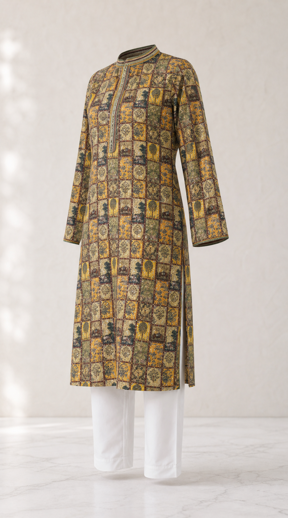 Heirloom Print Kurta Pajama Set