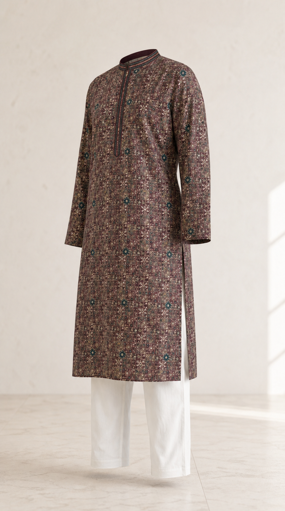 Heirloom Print Kurta Pajama Set