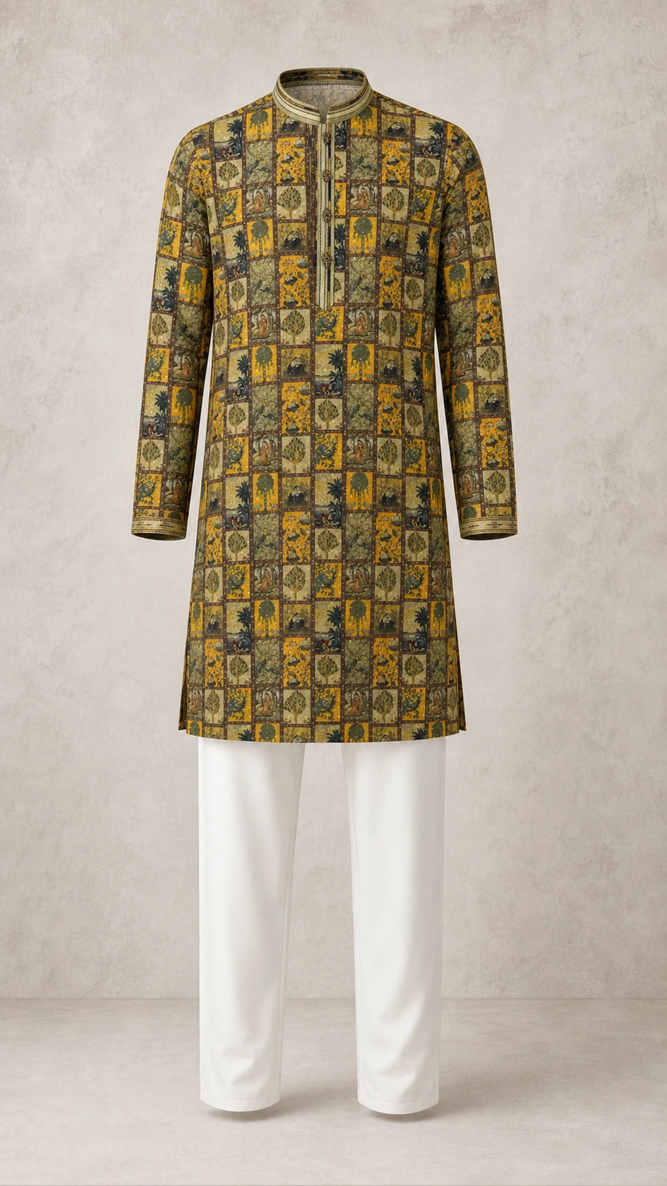 Heirloom Print Kurta Pajama Set