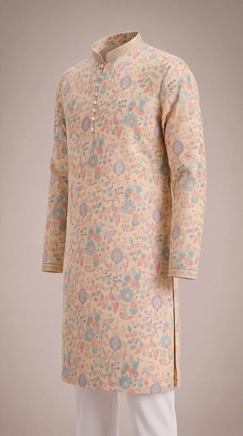 Butter Yellow Kurta Set