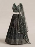 Saanjh Deep Green Lehenga Set