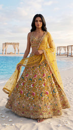 Marigold Garden Embroidered Lehenga Set