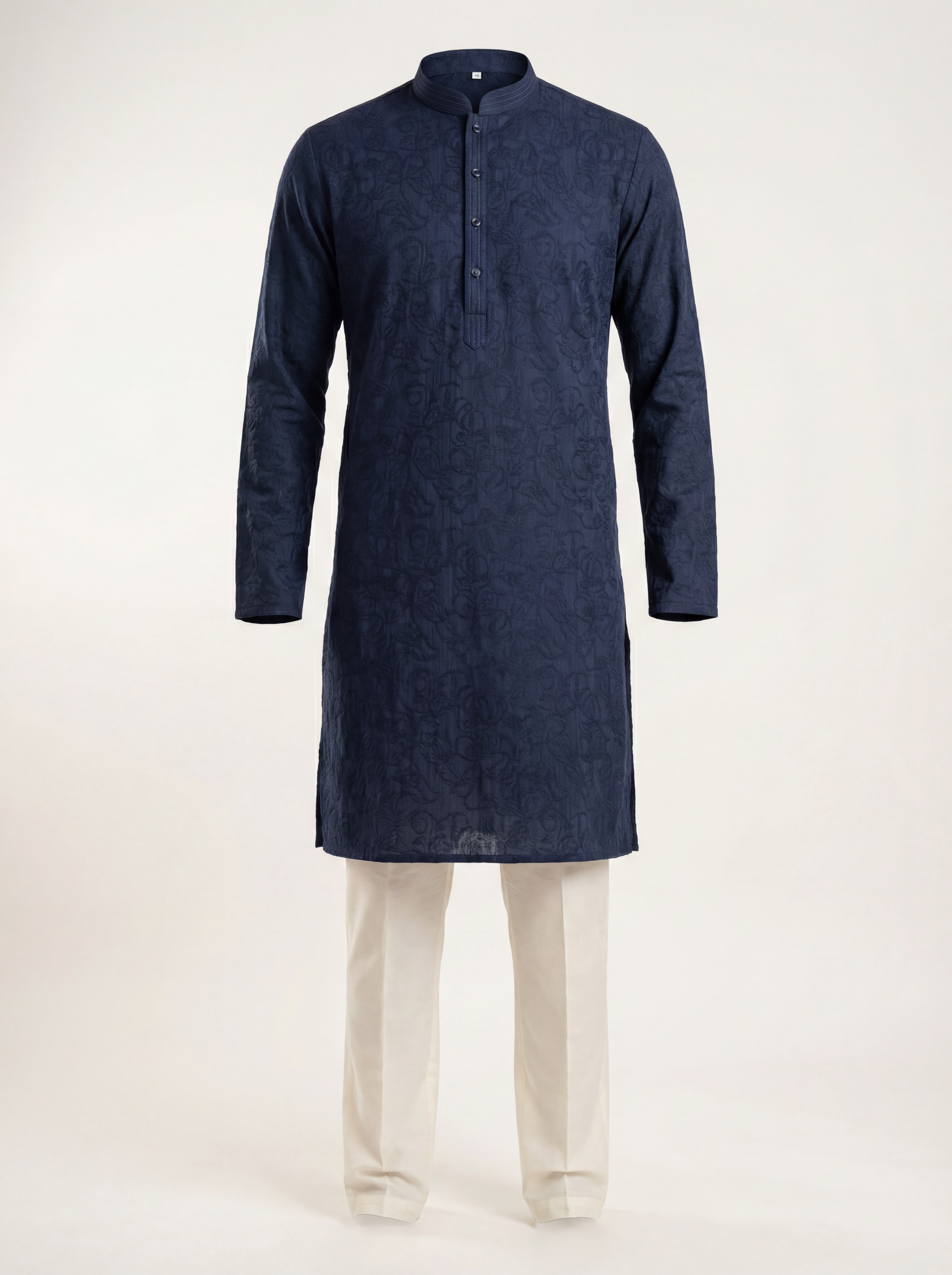 Paisley Cotton Kurta Set — Men's Traditional Kurta Pajama in 5 Colors
