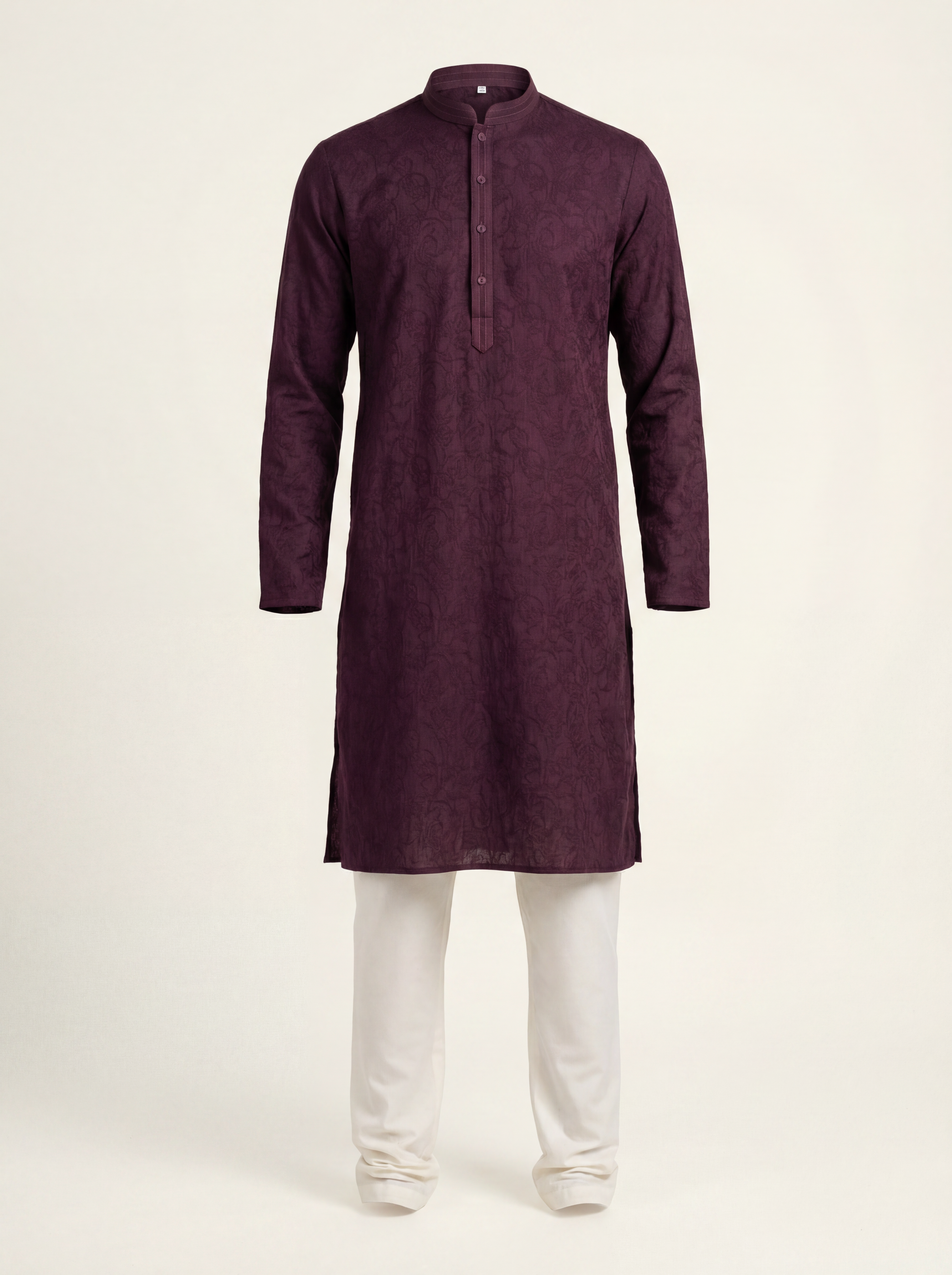 Paisley Cotton Kurta Set — Men's Traditional Kurta Pajama in 5 Colors