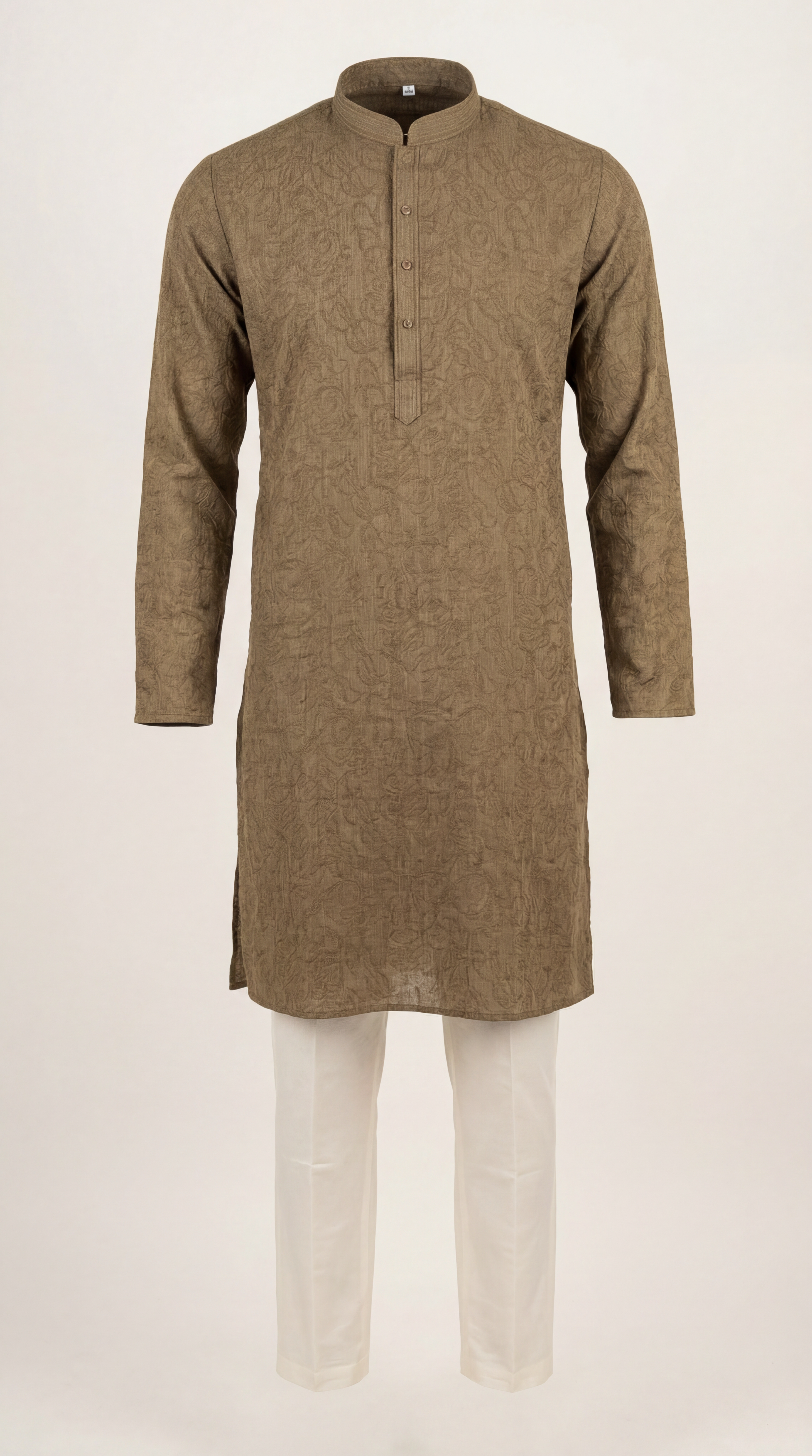 Paisley Cotton Kurta Set — Men's Traditional Kurta Pajama in 5 Colors