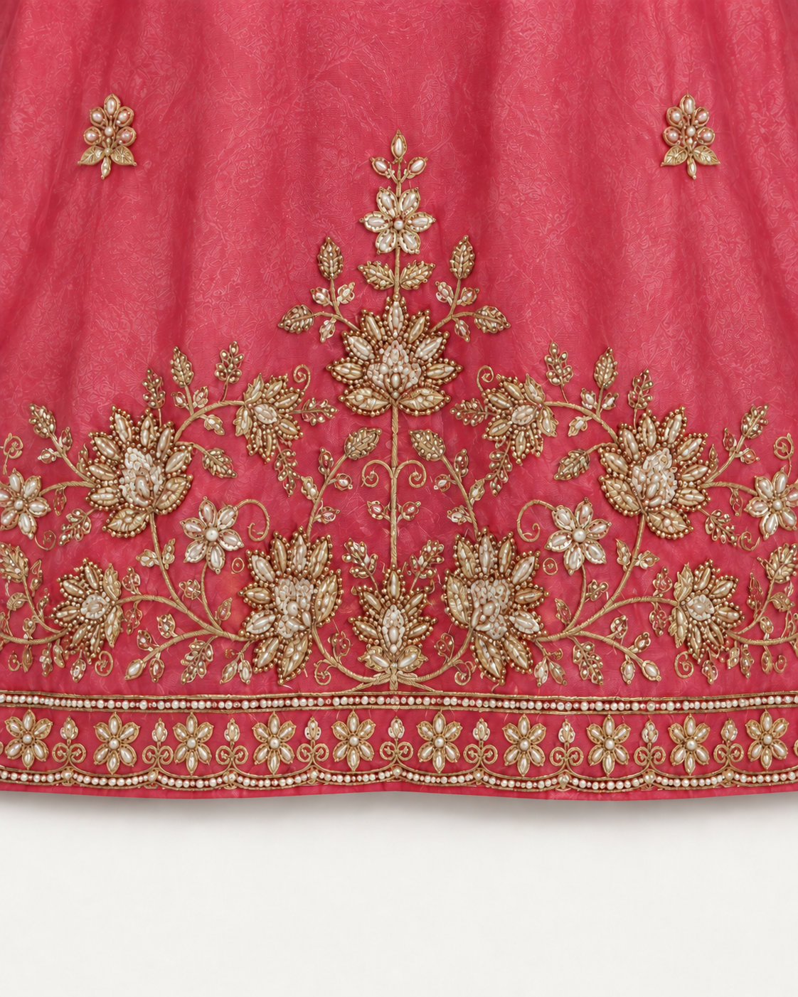 Rose Pink | Fendy Silk Palazzo Set | embroidery detail