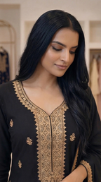 Embroidered 3-Piece Suit Set