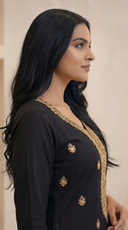 Embroidered 3-Piece Suit Set