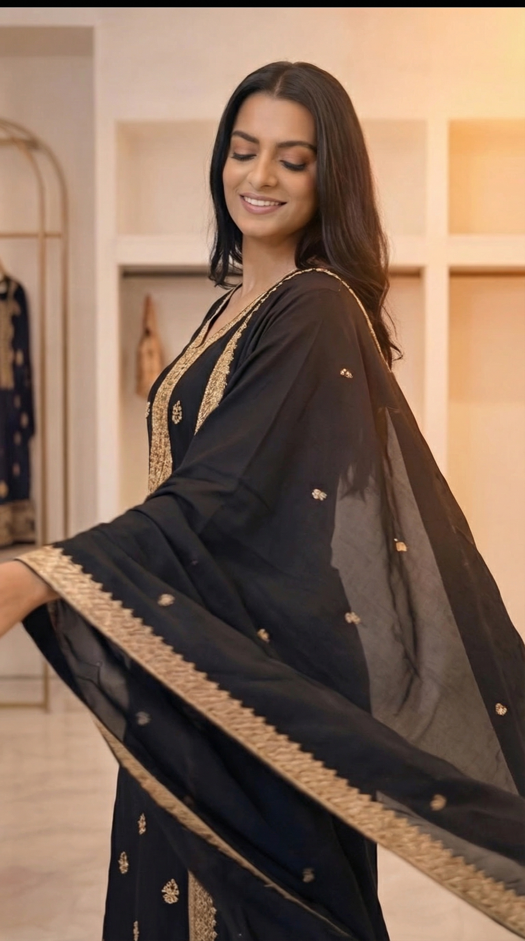 Embroidered 3-Piece Suit Set