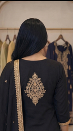 Embroidered 3-Piece Suit Set