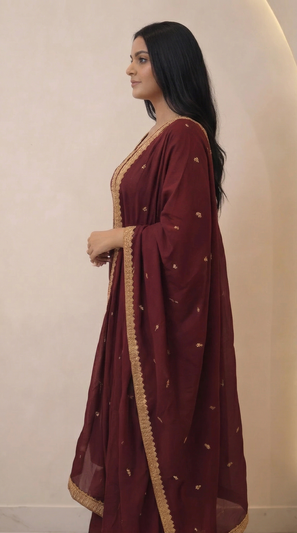 Embroidered 3-Piece Suit Set