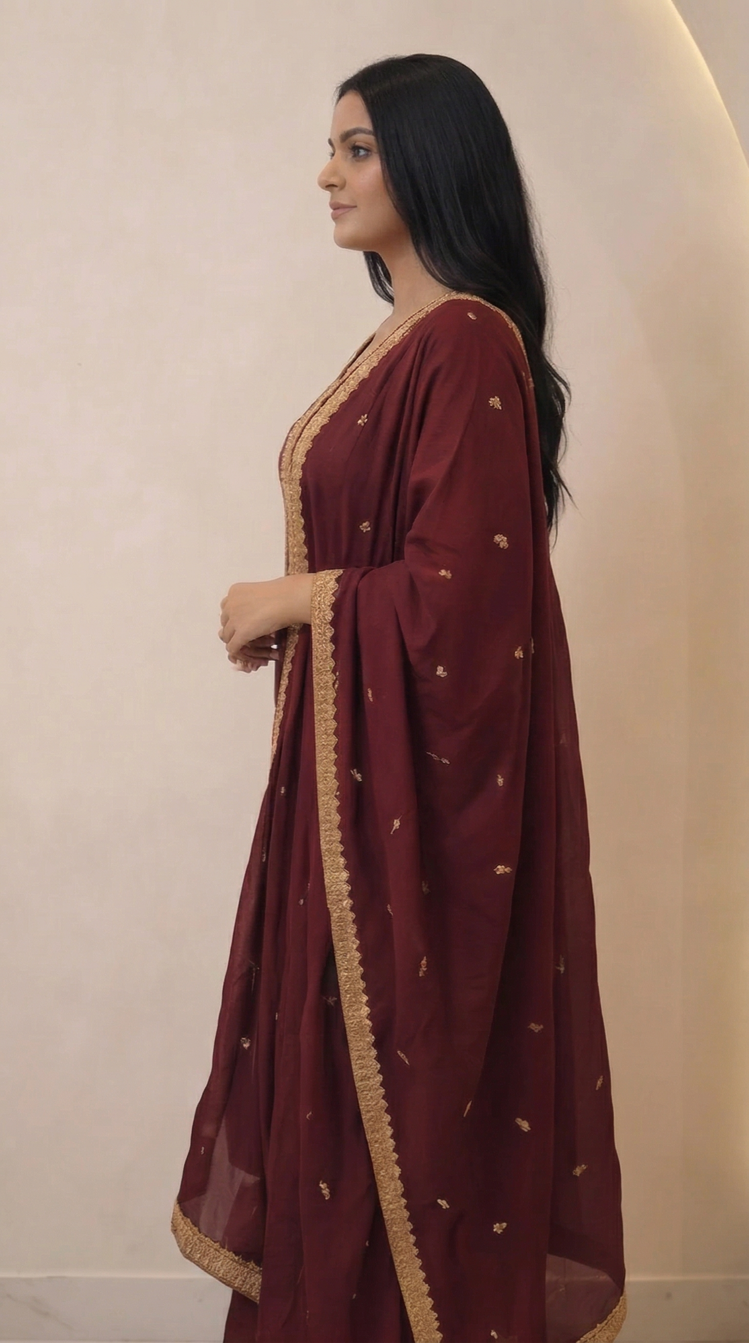 Embroidered 3-Piece Suit Set