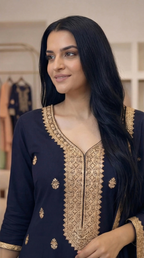 Embroidered 3-Piece Suit Set