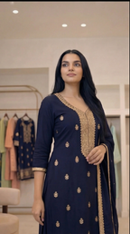 Embroidered 3-Piece Suit Set