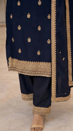 Embroidered 3-Piece Suit Set