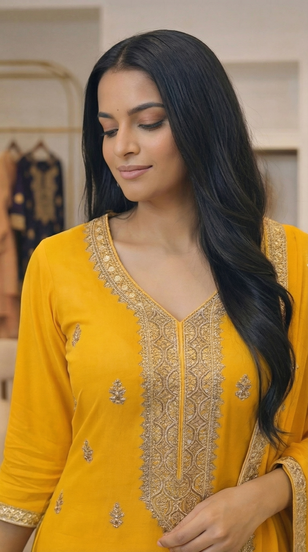 Embroidered 3-Piece Suit Set