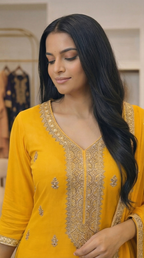 Embroidered 3-Piece Suit Set