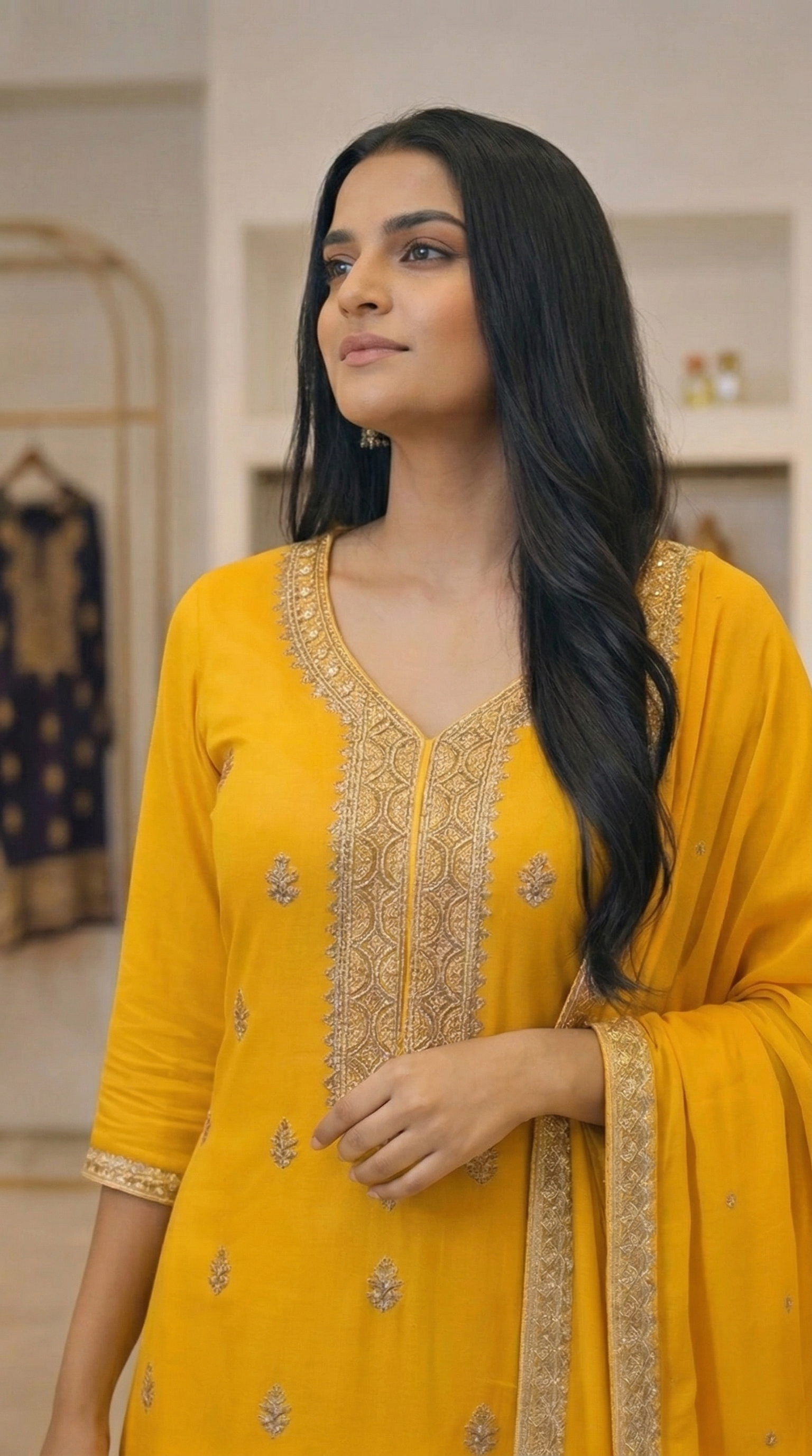 Embroidered 3-Piece Suit Set