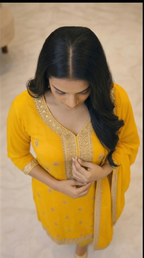 Embroidered 3-Piece Suit Set