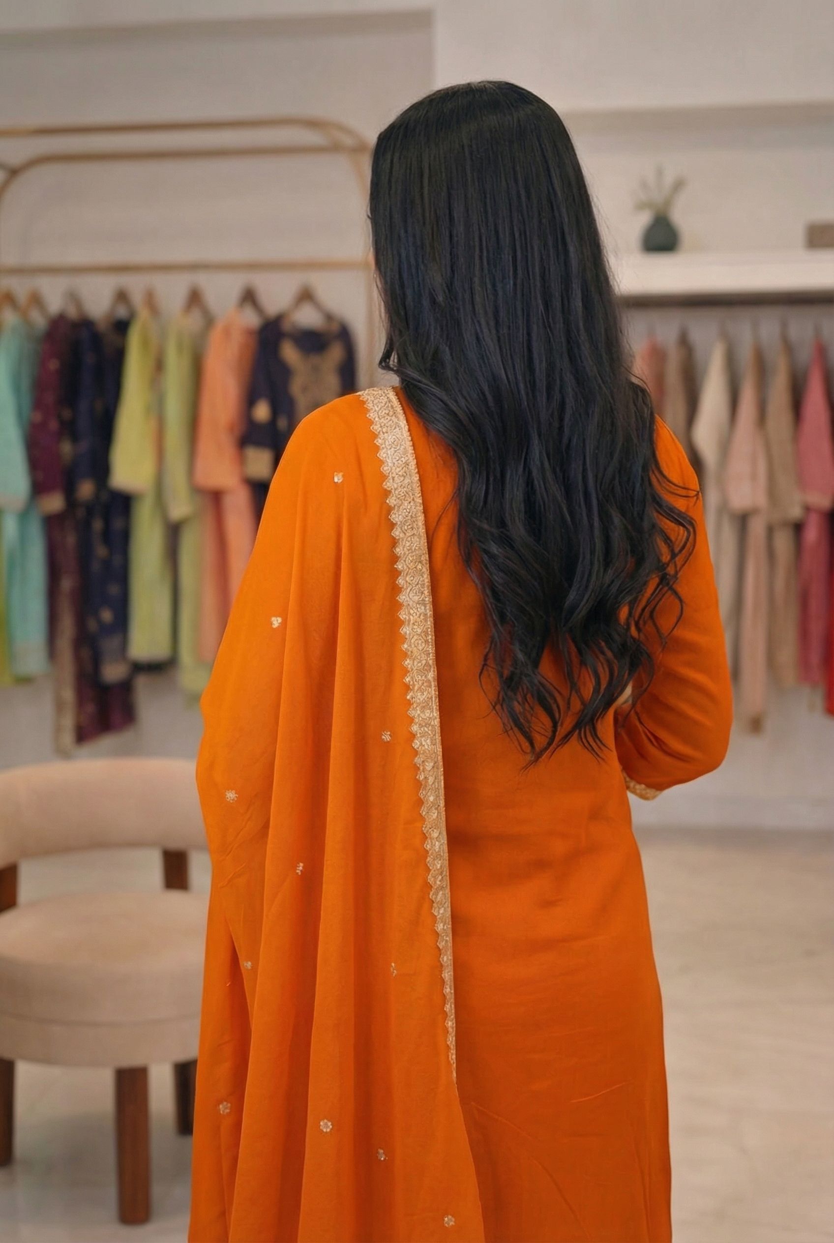 Embroidered 3-Piece Suit Set