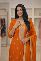 Embroidered 3-Piece Suit Set