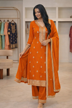 Embroidered 3-Piece Suit Set