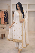 Embroidered 3-Piece Suit Set