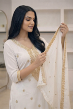 Embroidered 3-Piece Suit Set