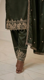 Mehr Olive Embroidered 3-Piece Set