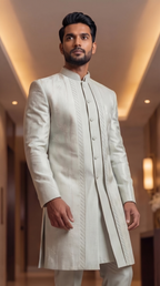 Ayaan Mint Green Sherwani Set
