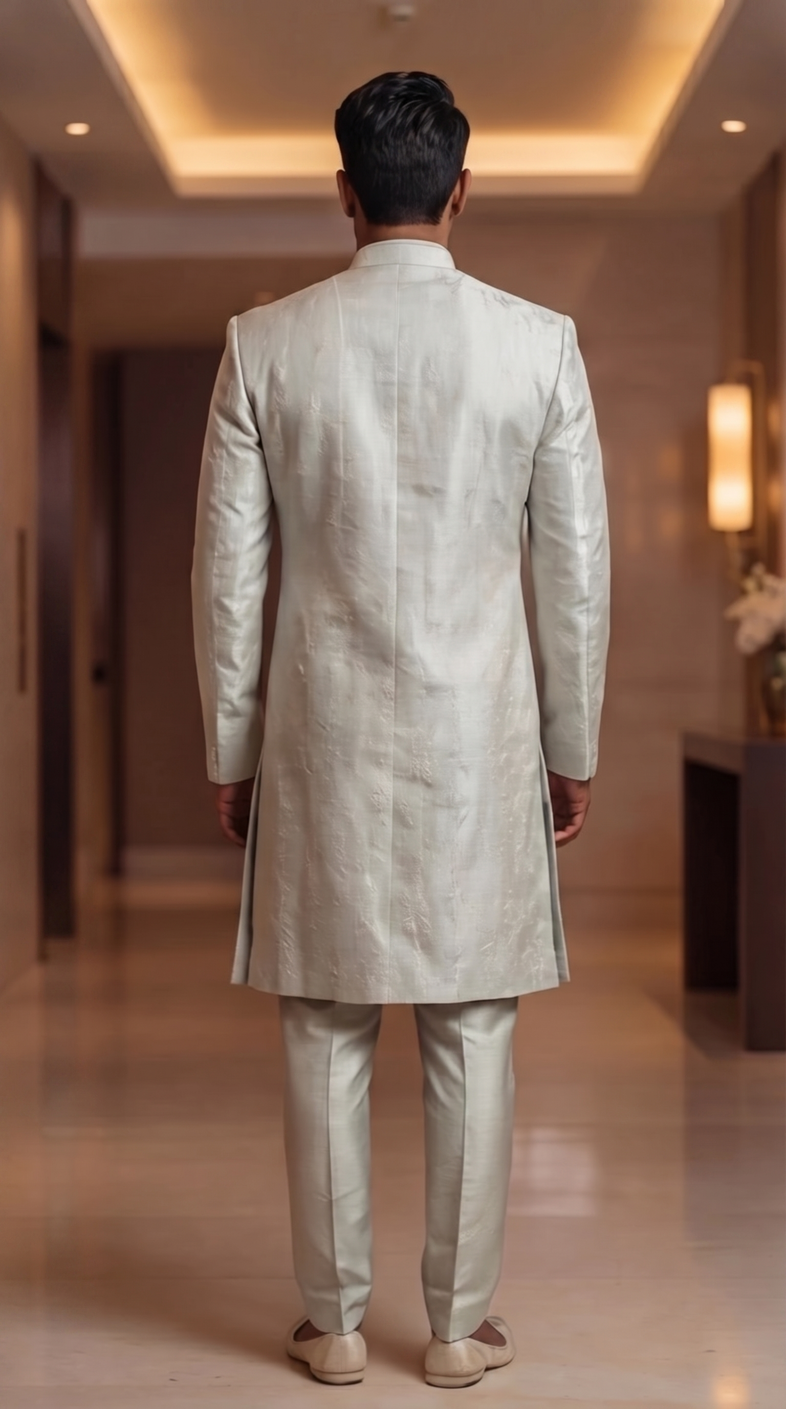 Ayaan Mint Green Sherwani Set