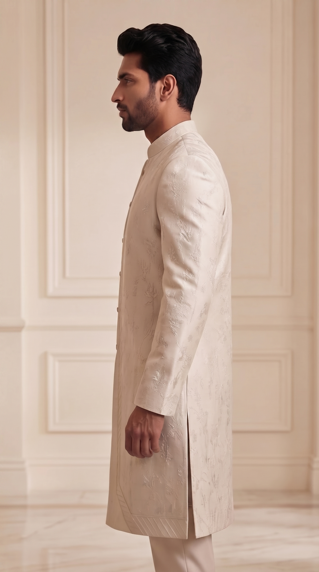Ivory Bloom Sherwani