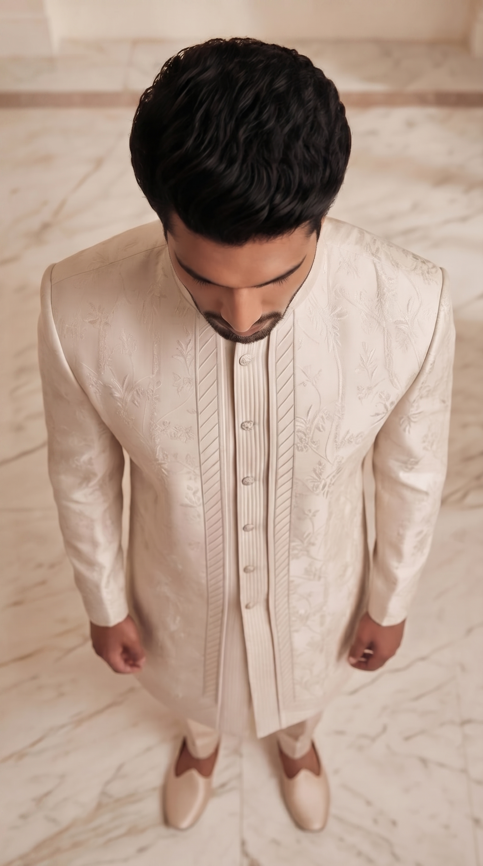 Ivory Bloom Sherwani