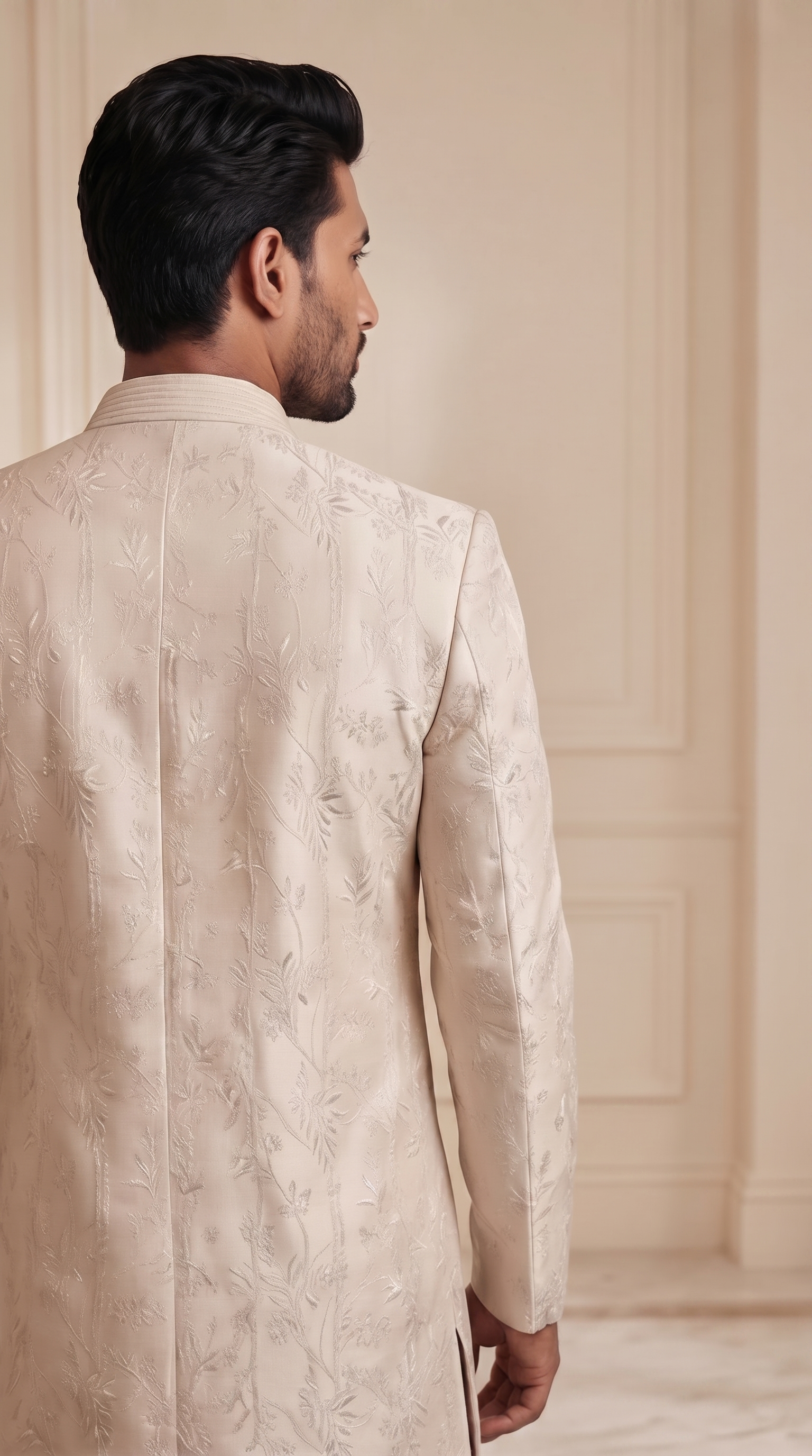 Ivory Bloom Sherwani