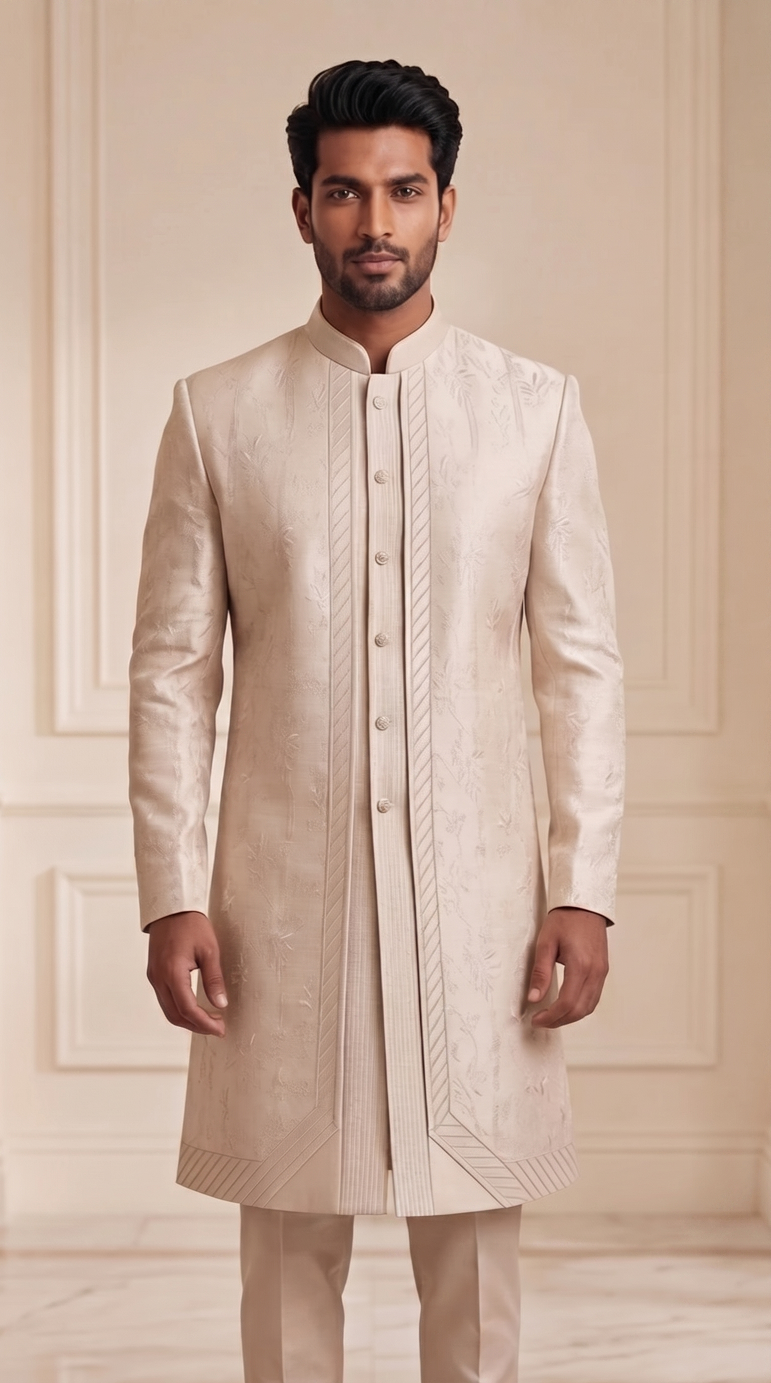 Ivory Bloom Sherwani