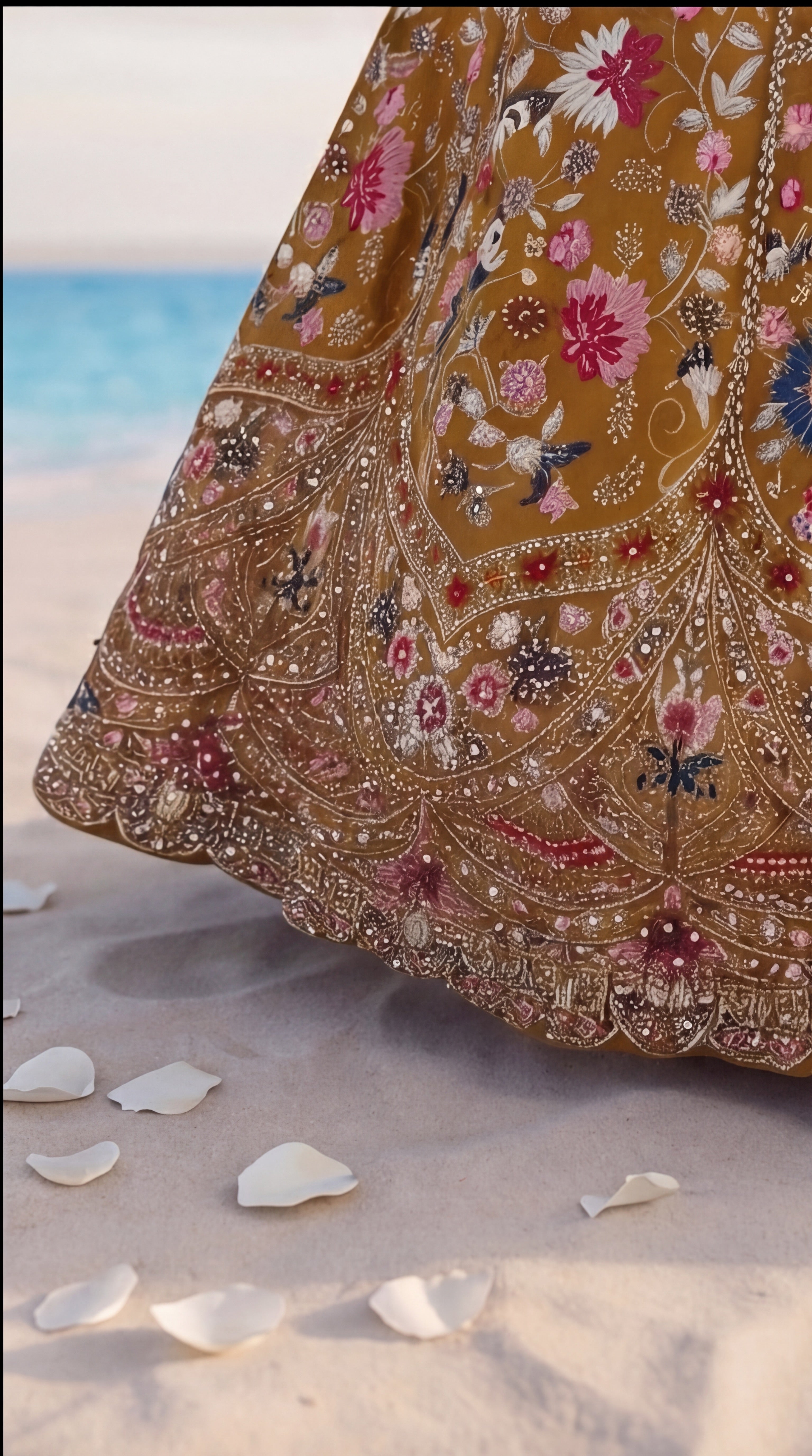 Marigold Garden Embroidered Lehenga Set