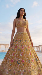 Marigold Garden Embroidered Lehenga Set