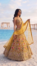Marigold Garden Embroidered Lehenga Set