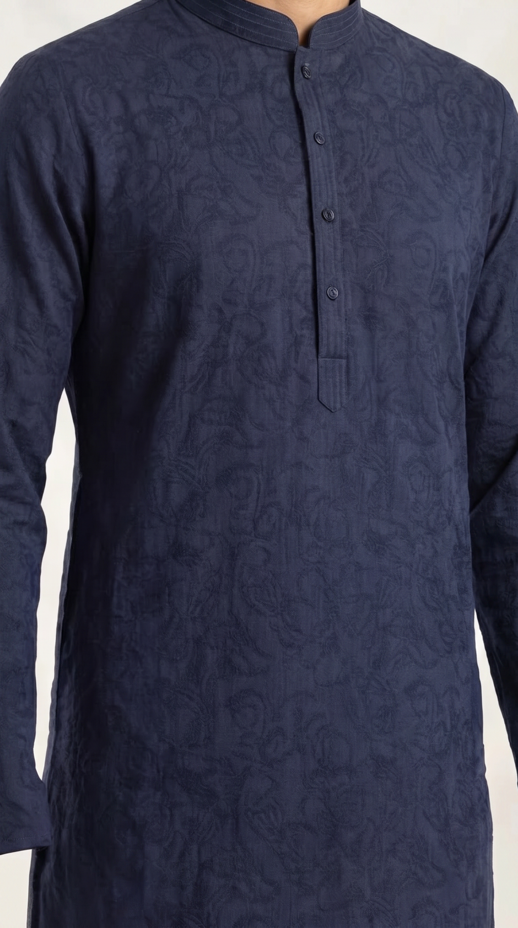 Paisley Cotton Kurta Set — Men's Traditional Kurta Pajama in 5 Colors