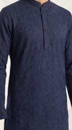 Paisley Cotton Kurta Set — Men's Traditional Kurta Pajama in 5 Colors