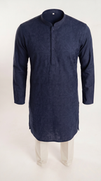 Paisley Cotton Kurta Set — Men's Traditional Kurta Pajama in 5 Colors