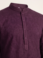 Paisley Cotton Kurta Set — Men's Traditional Kurta Pajama in 5 Colors