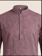 Paisley Cotton Kurta Set — Men's Traditional Kurta Pajama in 5 Colors
