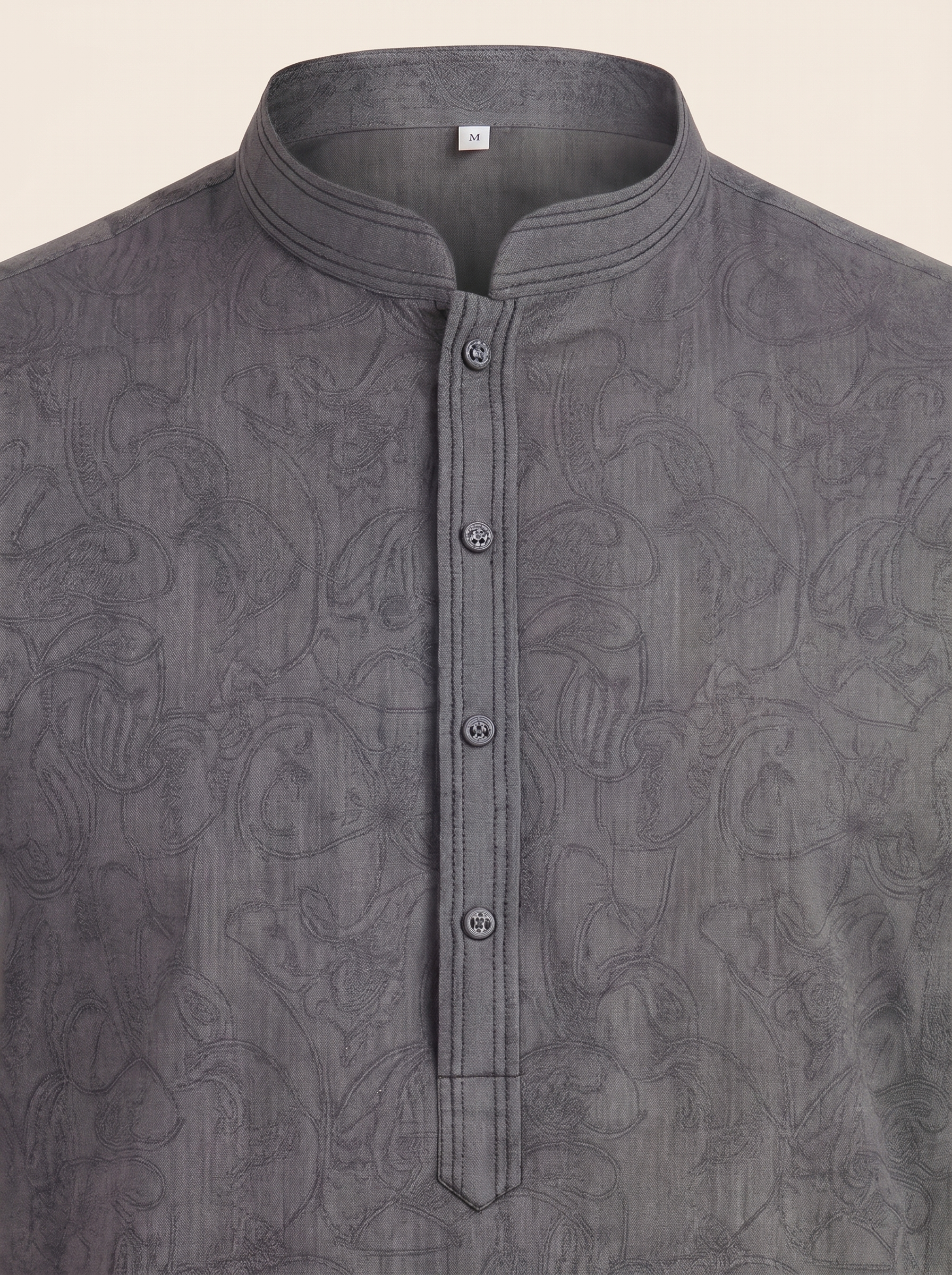 Paisley Cotton Kurta Set — Men's Traditional Kurta Pajama in 5 Colors