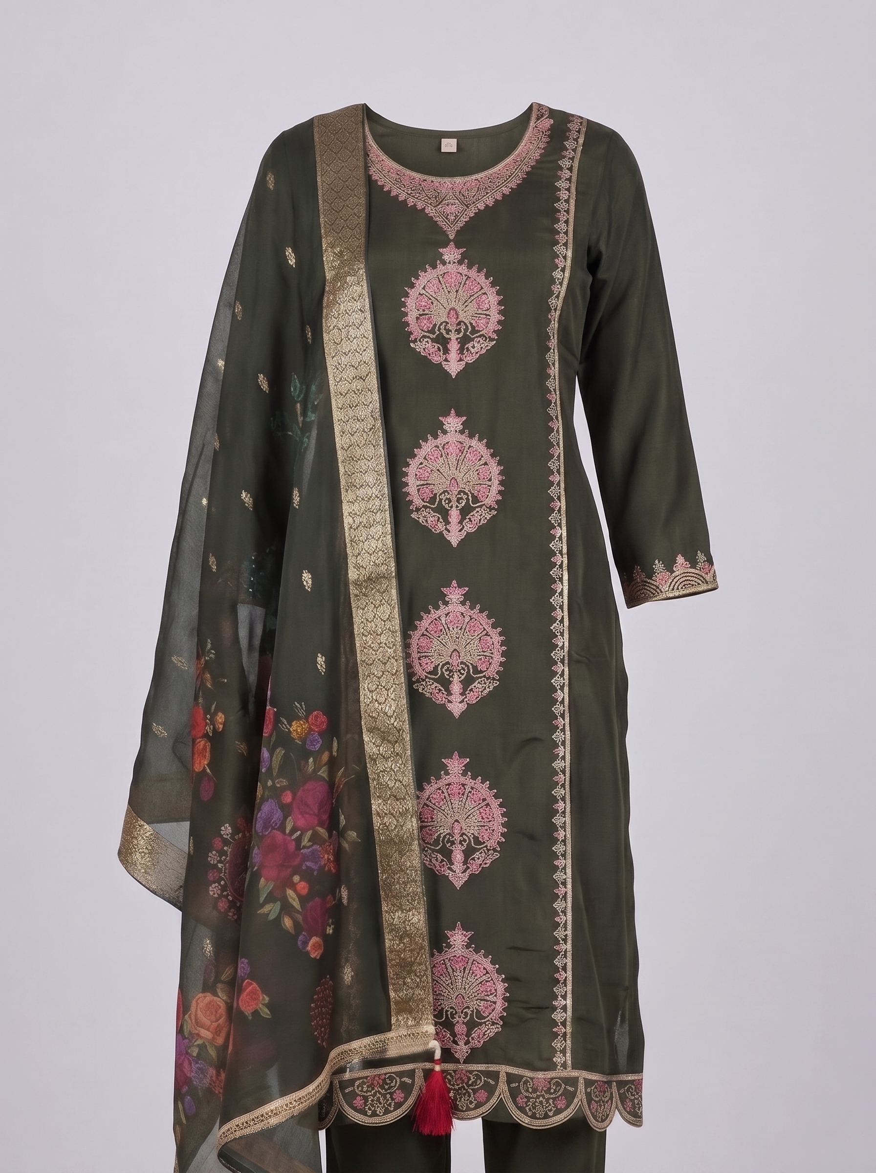 Gulabo Embroidered 3-Piece Kurta Set